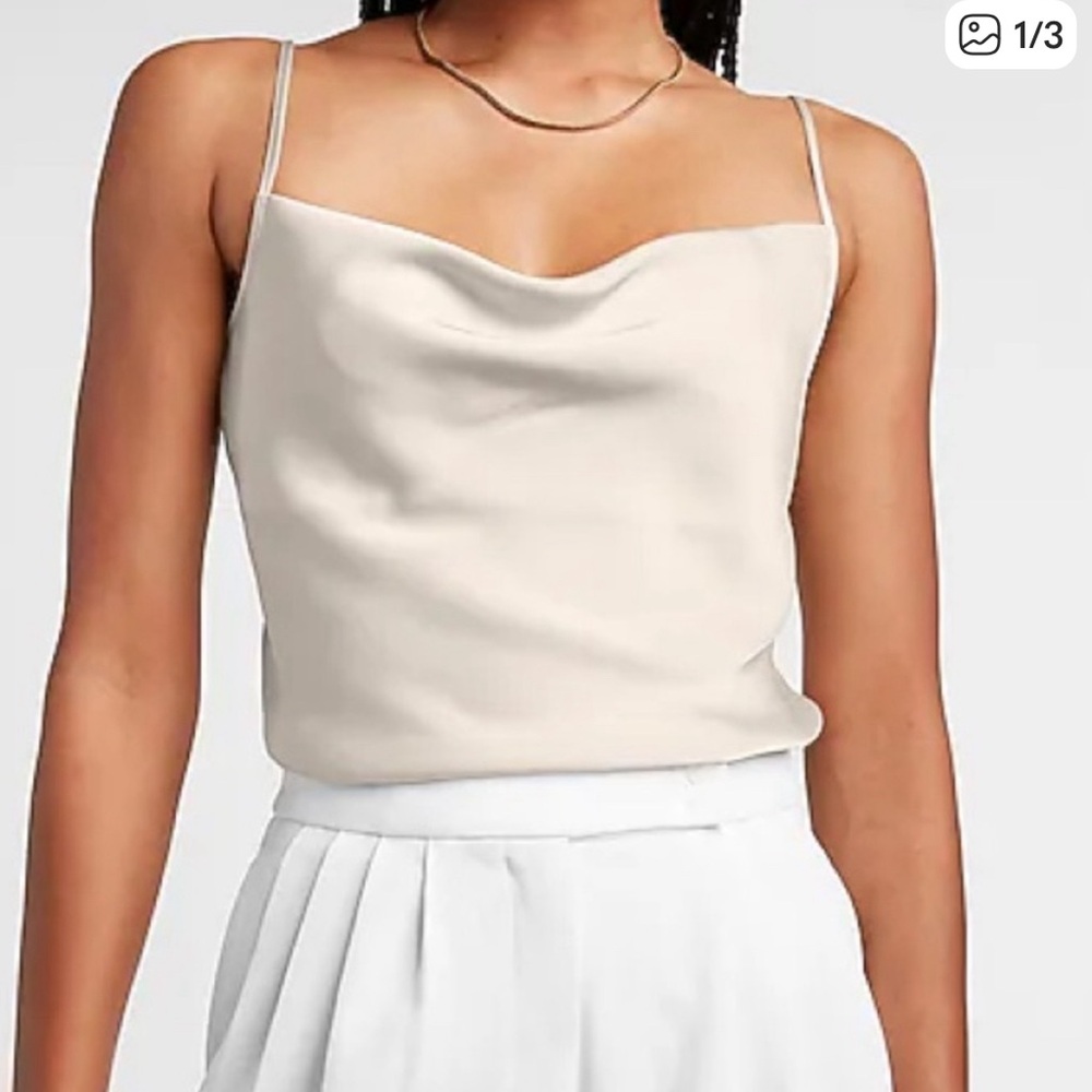 Banana Republic Cream Cowl Neck Camisole